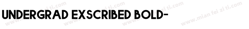 undergrad exscribed bold字体转换